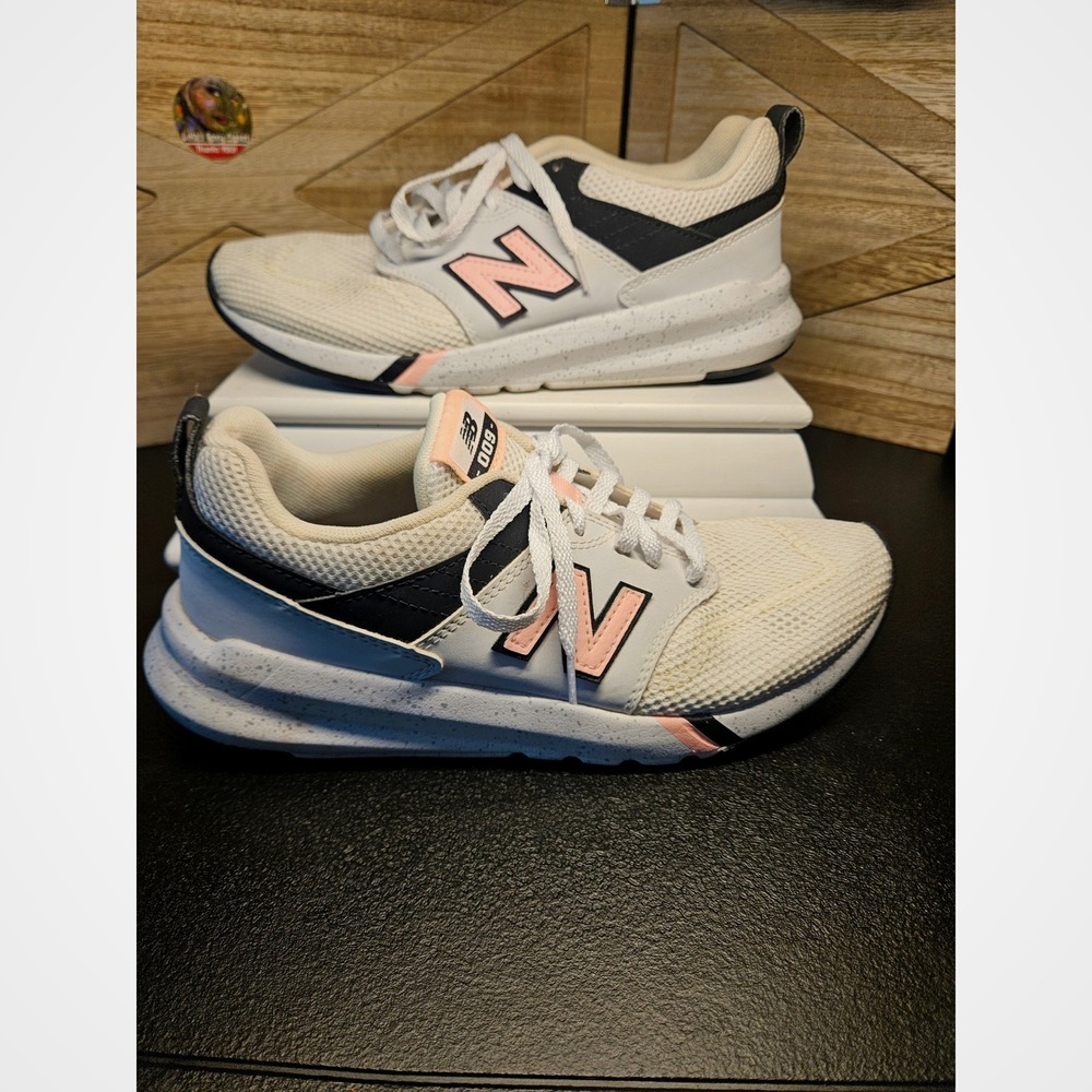 New Balance Sneakers Women 8 White 009 Lifestyle WS009SW1 Pink Black #670
